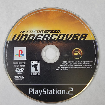 Need For Speed Undercover - Loose Sony PS2 Playstation 2 Disc
