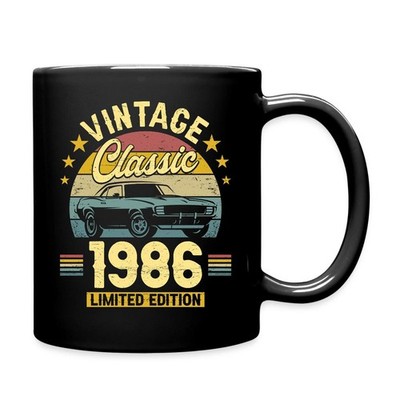 40. Geburtstag | Vintage Auto Design Tasse einfarbig, One size, Schwarz