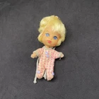 Vintage 1966 Mattel Liddle Kiddles 3” Baby Diddle Blonde Doll in Pajamas (K93)
