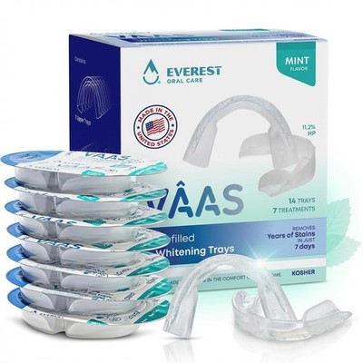 Prefilled Teeth Whitening Trays for a Brighter Smile   7-Day At-Home Whitenin...