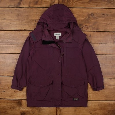 Vintage L.L.Bean Outdoorjacke S Parka Lila Damen