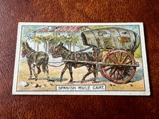B.A.T. Cigarette Card - Transport Of The World 1917 - Spanish Mule Cart