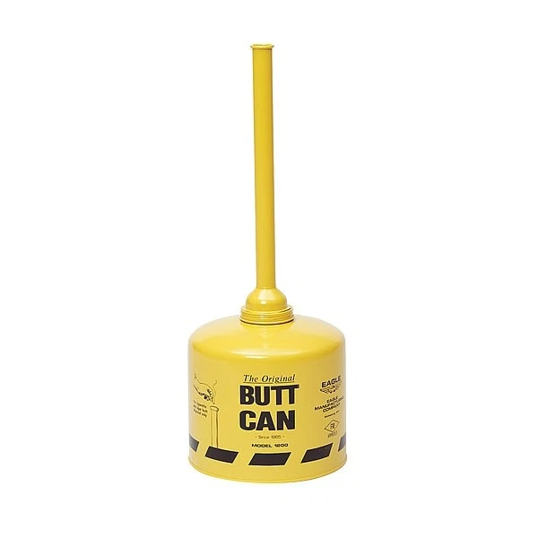 Eagle Mfg 1202 Cigarette Receptacle, 2 Gallon, 35 In H, 11 In Diameter, Yellow - Image 2 of 4