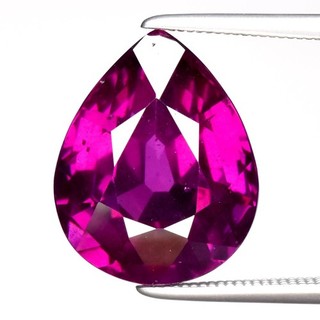 💎 9.64ct 14.3x11.5mm Pear Natural Fuchsia Pink Rhodolite Garnet Tanzania Gem