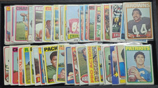 1970's Topps Football Lot  of 50 Different Cards Includes Stars Rookies HOF Look
