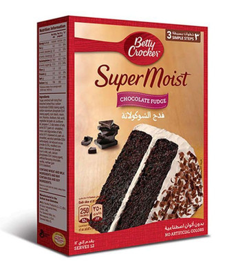 Betty Crocker Super Moist Chocolate Fudge Cake Mix Powder, Rich Taste