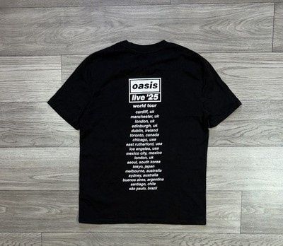 Official Oasis Live '25 World Tour T-Shirt Black Size S | eBay