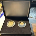 1853 Half Dollar & 1858 Quarter Seated Liberty in Display Case
