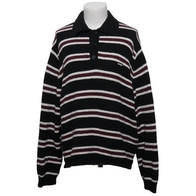WRSTBHVR Studio, Strickpullover, Größe: S, Schwarz/Weiß/Lila #auD