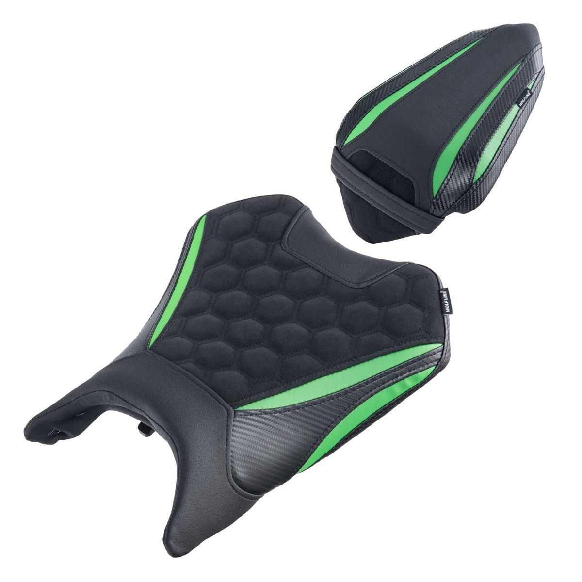 WOLFLINE Rider & Passenger Seat For Kawasaki Ninja 500 Z500 2024