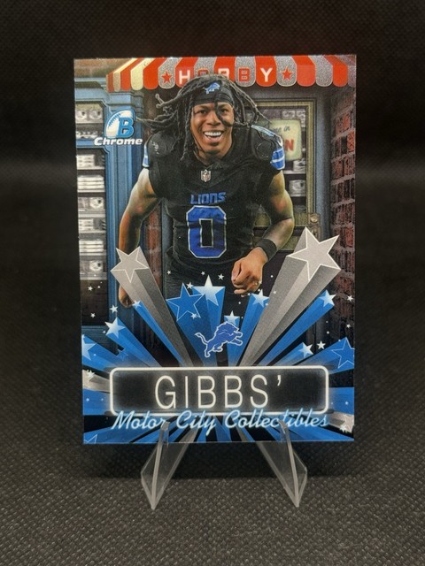 2026 Bowman Chrome Hobby Stars Jahmyr Gibbs HS-8 Lions RB Motor City