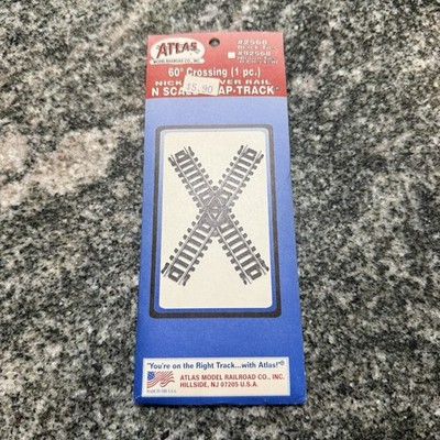 Atlas N Scale Code 80 60 Degree Crossing Model Train Track