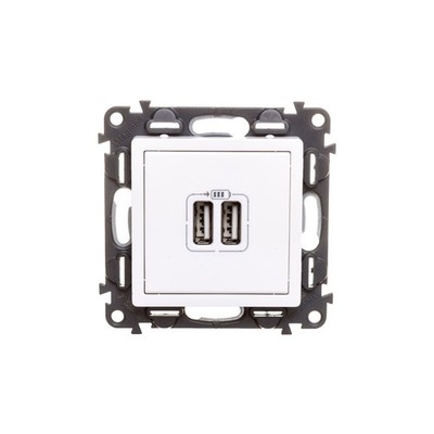 VALENA LIFE Ladegerät mit 2xUSB Buchse weiß 753112