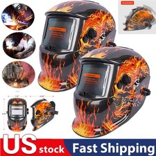 2Pack Auto Darkening Welding Helmet True Color Solar Powered Welding Mask
