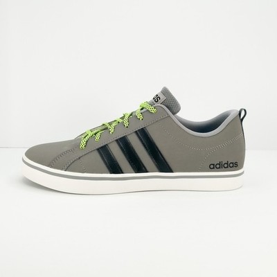 Adidas VS Pace Mens Skate Shoes Size 11 Grey Black Neon Laces New AW4594