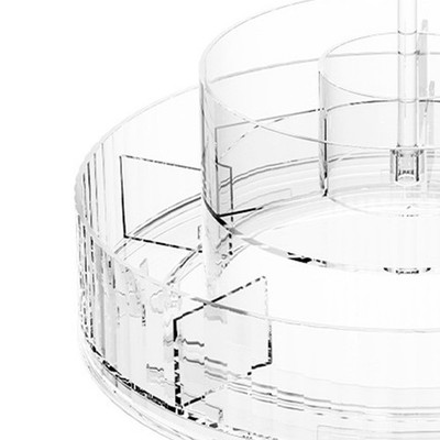Rotating Makeup Organizer 360° Spinning Cosmetic Display Case Fits For Brush SET