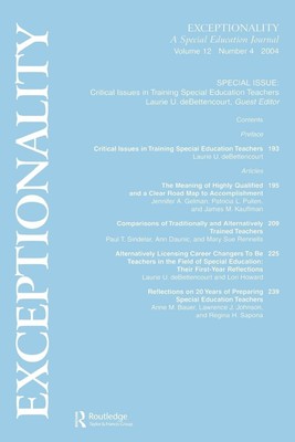 Critical Issues in Training Special Education Teachers | Laurie U. Debettencourt