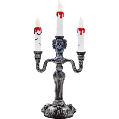 Leuchtender dreifacher Kerzenständer, Halloween Dekoration, gruselige Deko