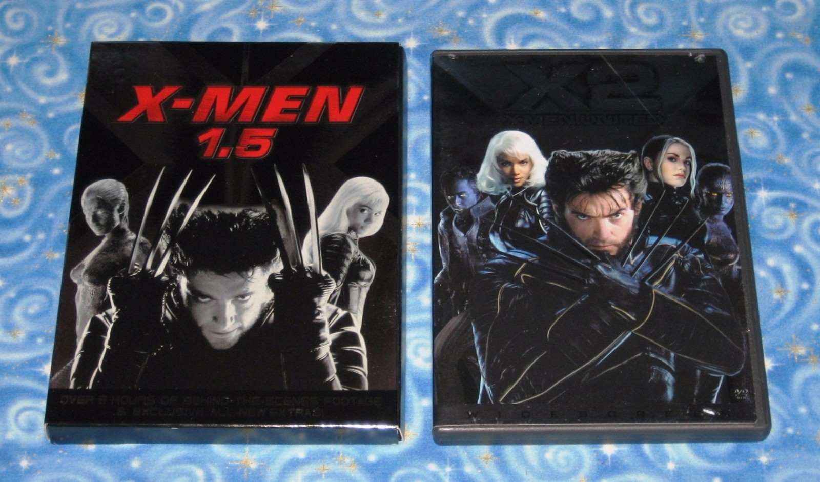 X-Men 1.5 and X2 Films 4 Disc DVD Set with Cases Tested