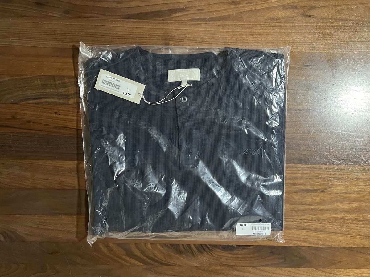 Kith Micro Waffle Colby Pullover in Nocturnal Summer 2024 Kith Micro Waffle Colby Pullover in Nocturnal Summer 2024