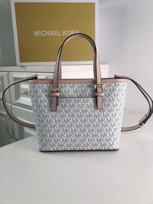 Michael Kors XS Carry All Jet Set Travel Bag for Women - Powder  