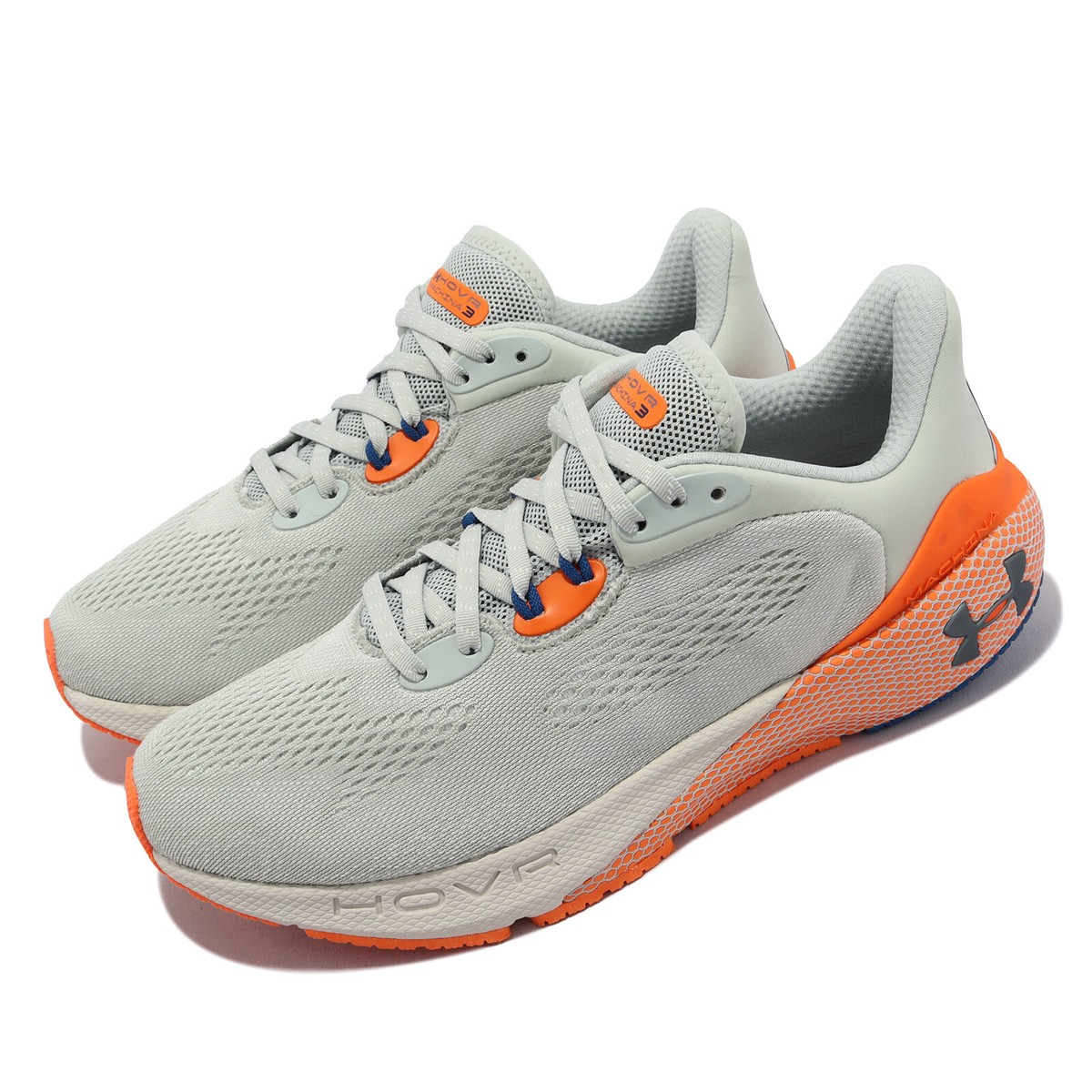 Under Armour HOVR Machina UA Green Orange Men Road Running Shoes