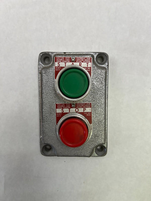Killark XCS-OB4 Used Haz Loc Push Start/Stop Button Station #B22