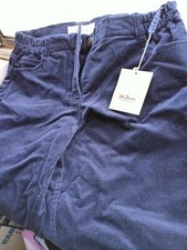 2 pz Pantalone donna in velluto tg 44/46 color blu e Maglia tg 46 color ecru'