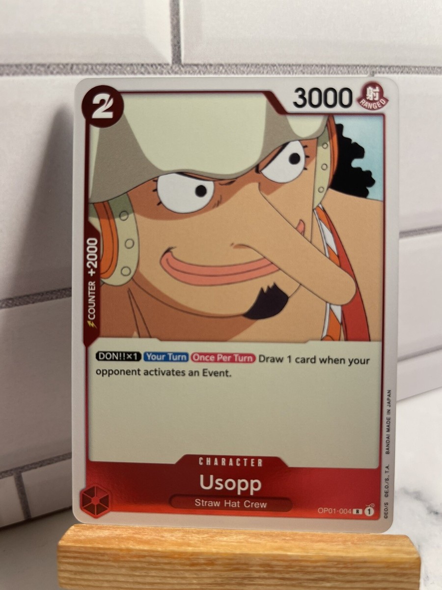 One Piece Card Game Usopp OP01-004 Romance Dawn ENGLISH FOIL | eBay