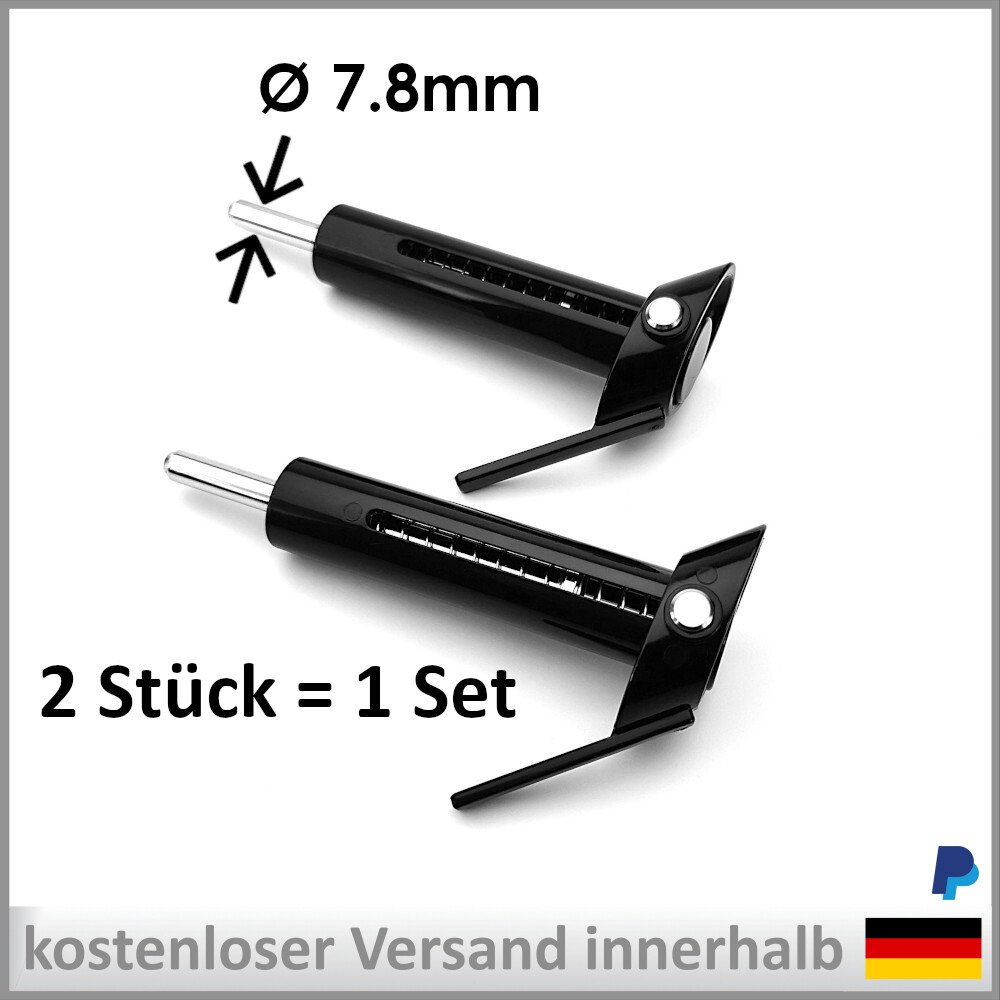 Fitness Zubehör Dropsticks 2x Dropset Bodybuilding Powerlifting GYM 7,8mm black