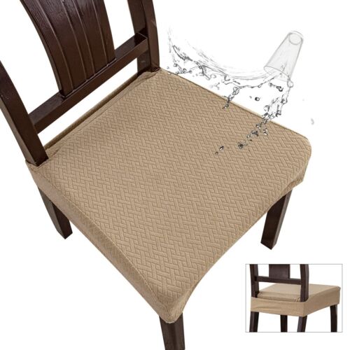 4/6PCS Chair Seat Cover Chair Cover Dining Room Kitchen Hotel Chair Protector - Imagen 1 de 32