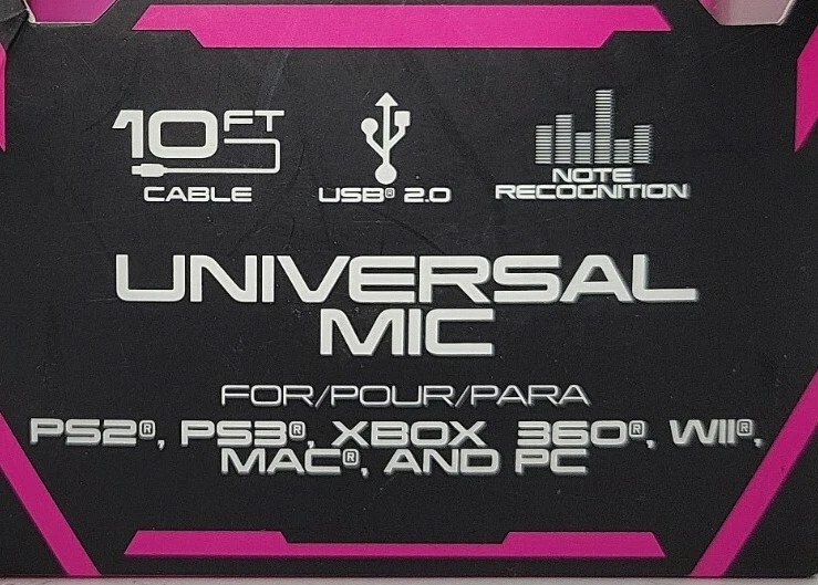 KMD Universal Microphone for PS3, XBox 360, Wii, Mac, PC (BLACK) - NEW! - Image 2 of 4