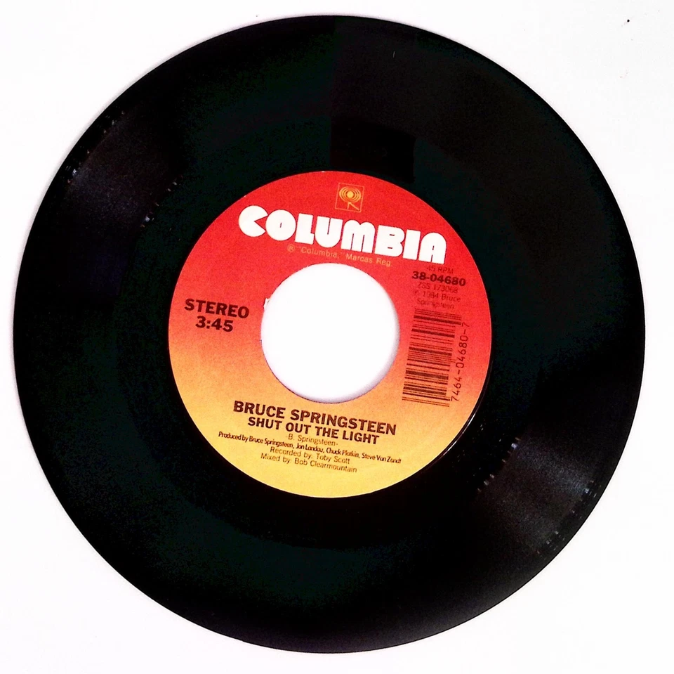 BRUCE SPRINGSTEEN BORN IN THE USA/SHUT OUT THE LIGHT COLUMBIA REC VINYL 45 75-10 - Bild 3 von 3