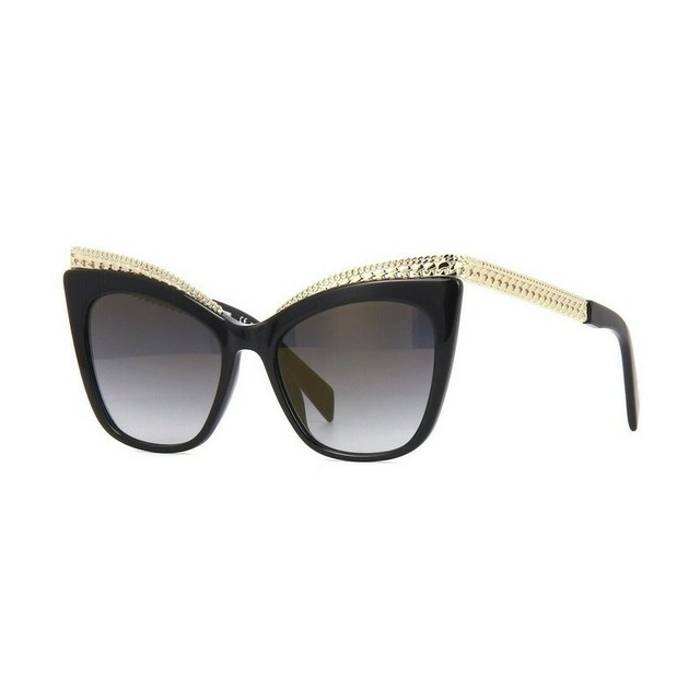 Moschino MO Mos009 Sunglasses 0807 Black 100 Authentic for sale online