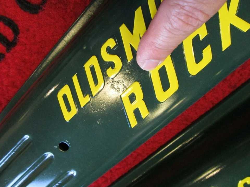 1951-1953 Oldsmobile 88 98 Starfire V8 Restored Engine Valve Cover Set  Foto 3 de 4