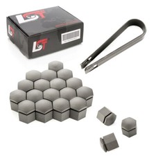 20x Abdeckkappen Radschraubenkappen Radschrauben Set grau 19 mm für LAND ROVER