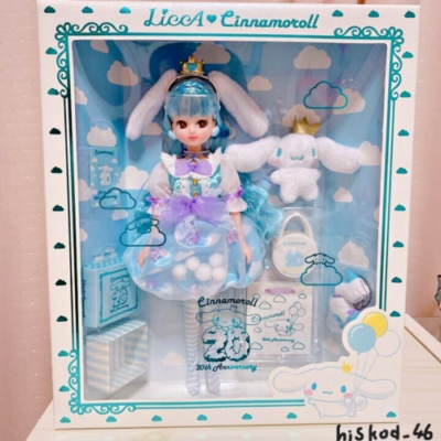 Rika Licca chan Stylish Doll Collection & Cinnamoroll Plush 20th