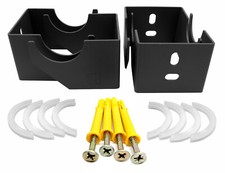 Radiator Brackets - Designer Vertical Column Dual Arm (Anthracite)