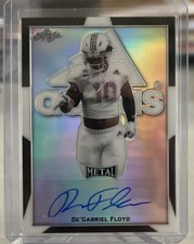 De’Gabriel Floyd 2019 Leaf All American AUTO True 1/1 Black Etch Adidas Texas