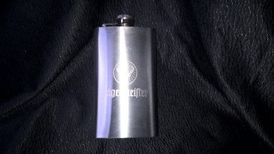 Jägermeister Brushed Stainless Steel Flask 6oz