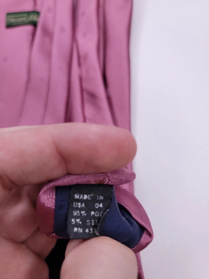 Corbata formal Sears para hombre 55"Lx3"W magenta Foto 4 de 4
