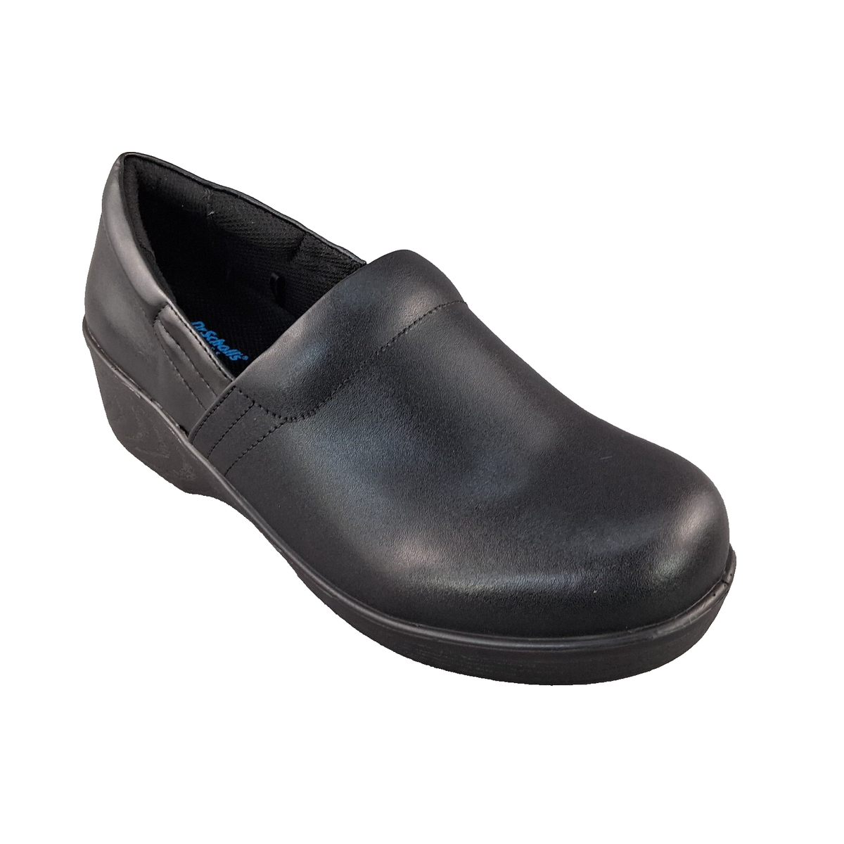 Scholl's Dynamo Women's Black Slip On Clogs Work Shoes