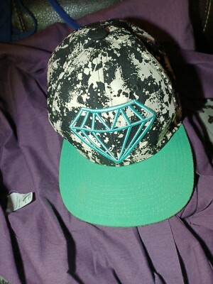 Carbon Elements Diamond Cap Hat Adult Snapback Black Poly Cotton