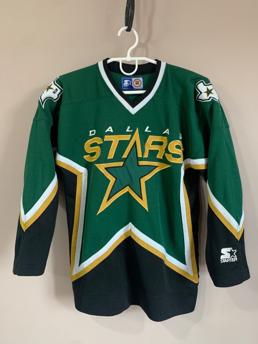 STARTER - 【STARTER】NHL Dallas Stars ゲームシャツ A-3443 Dallas Stars Vintage NHL Hockey Jersey Starter Size Children