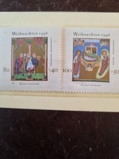 marken brd weihnachten 1996 ungestempelt  2 wohlfahrtsmarken