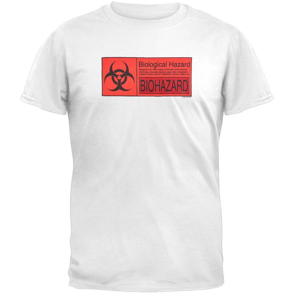 y2k Biohazard - Warning Label T-Shirt - 2002 - XL | eBay