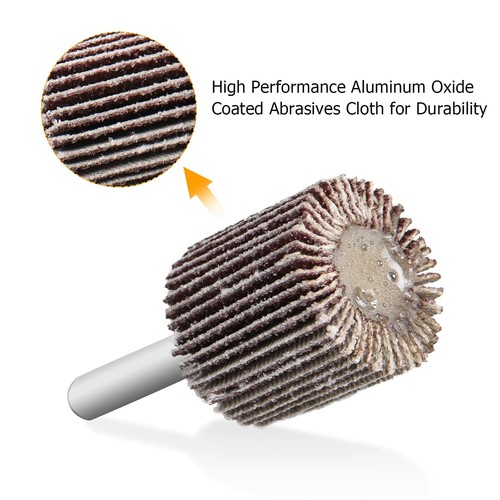 5PCS Drill Flap Wheel Sander 1x1x1/4" Flapper Sanding Grinding 40 60 80