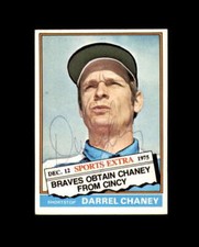Darrel Chaney Signed Authentic 1976 Topps Traded Atlanta Braves Autograph