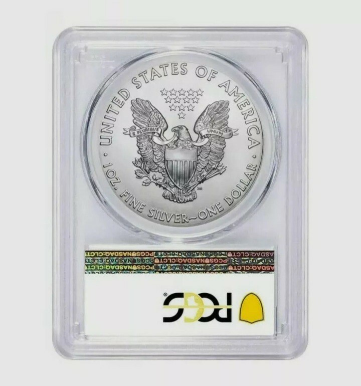 2020 (P) ASE $1 PCGS MS70 FDOI (Philadelphia) Emergency Issue 1oz
