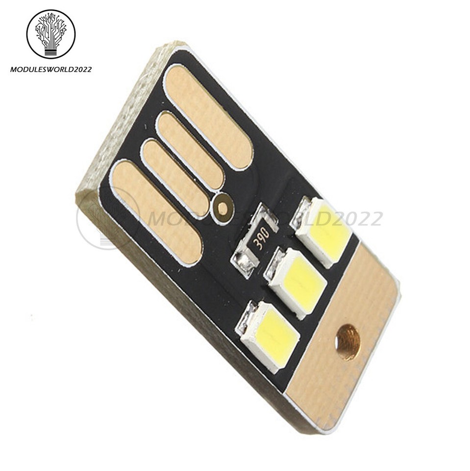 10PCS Card Lamp Bulb Led Keychain Mini LED Night Light Portable USB